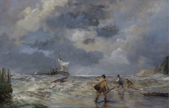 Oil painting from after the storm
