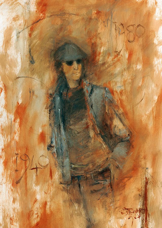 John Lennon from an original painting by Stewart Taylor