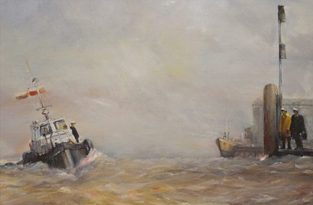 Marine oil painting by Stewart Taylor