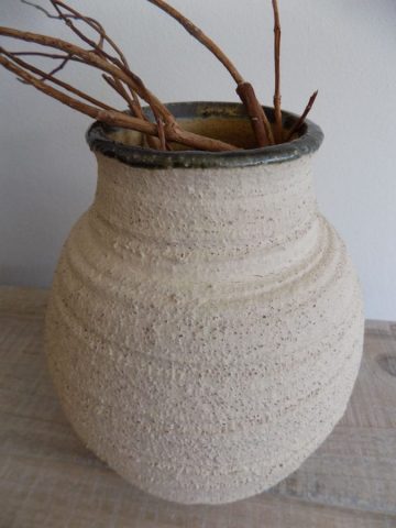 Crank stoneware vase by Stewart Taylor ceramics East Yorkshire