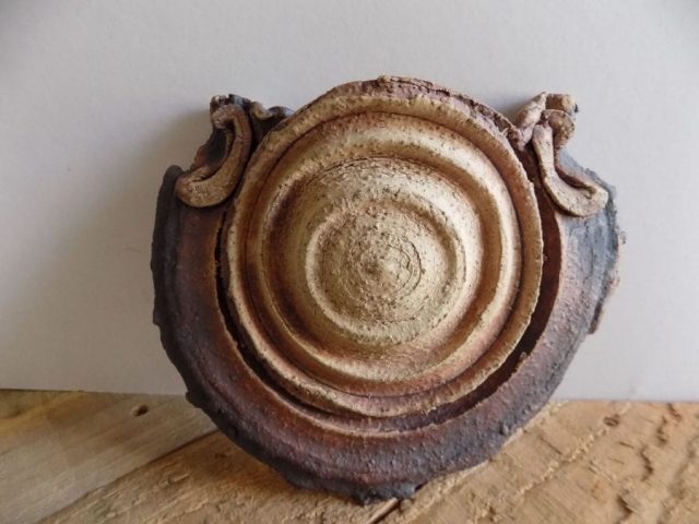 Wall holder in stoneware by Stewart Taylor ceramics East Yorkshire