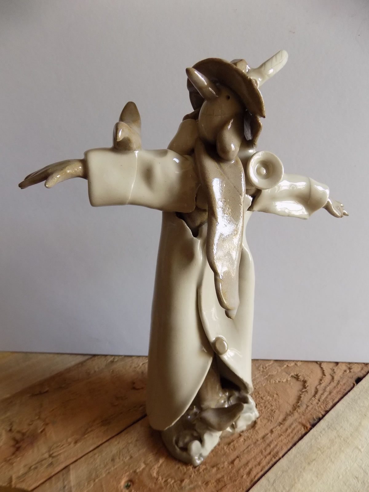 Stoneware figure sculpture by Stewart Taylor ceramics East Yorkshire