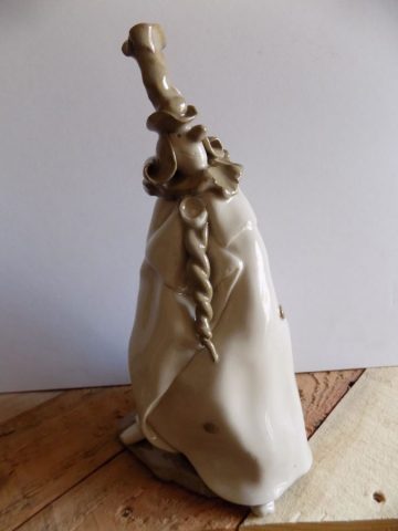 Stoneware clown sculpture by Stewart Taylor ceramics East Yorkshire