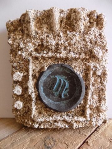 Stoneware symbol sculpture by Stewart Taylor ceramics East Yorkshire