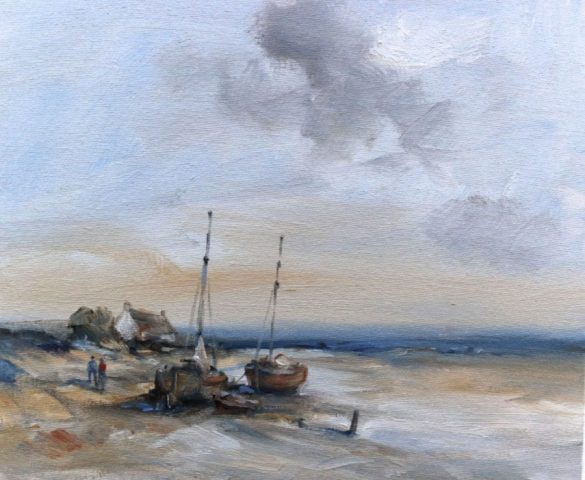 Yorkshire landscape painting in oils my romantic marine artist Stewart Taylor