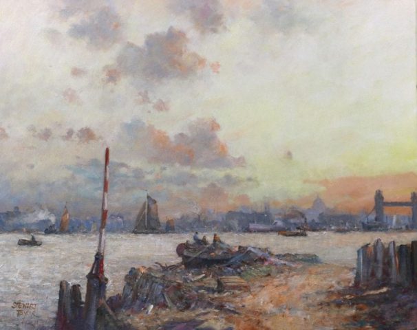 Marine oil painting by artist Stewart Taylor