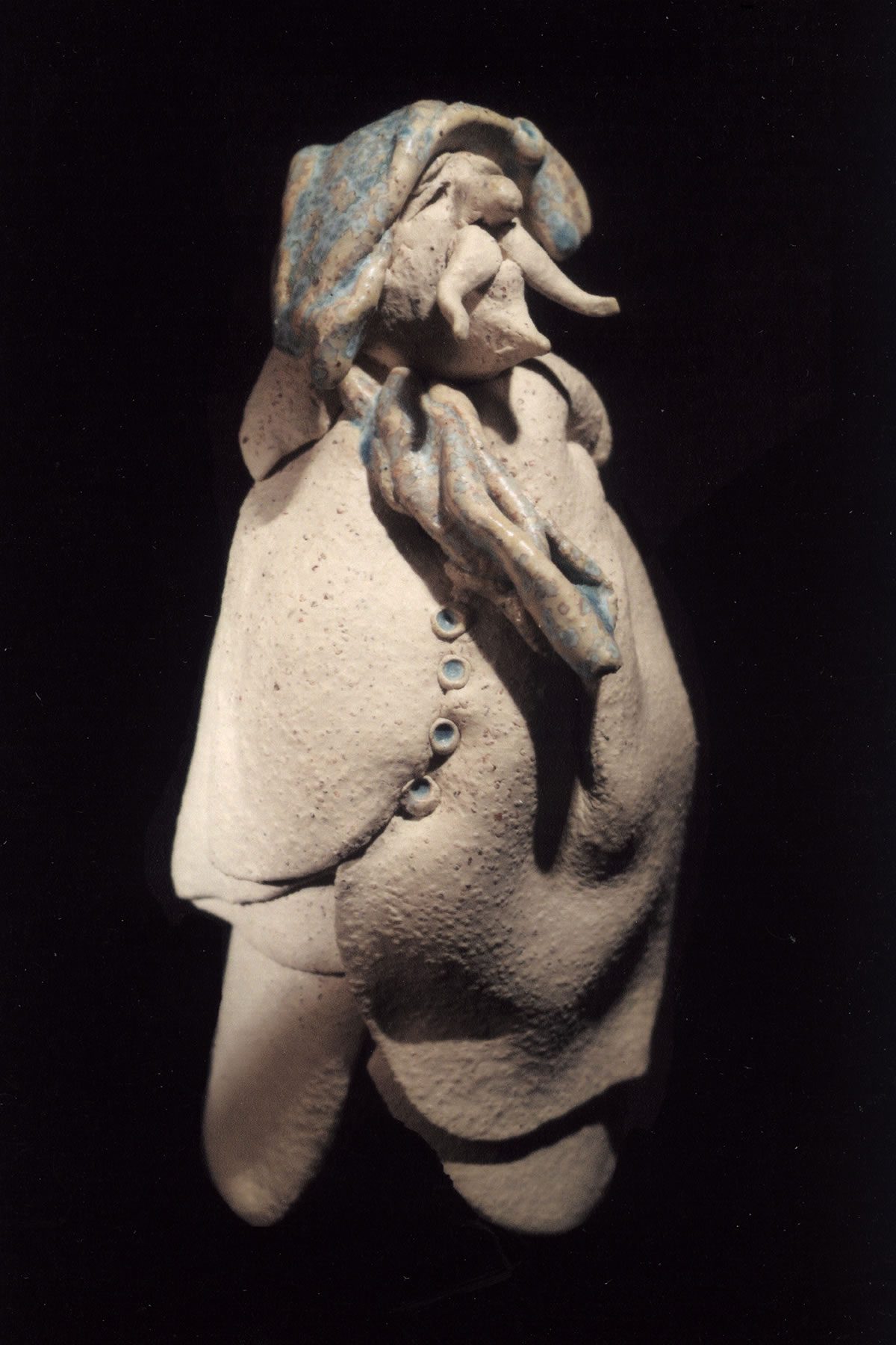Sculpted stoneware figure by East Yorkshire sculptor Stewart Taylor